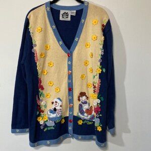 Storybook Knits “Rag Doll” Sweater w/Tank, Size L (Used)